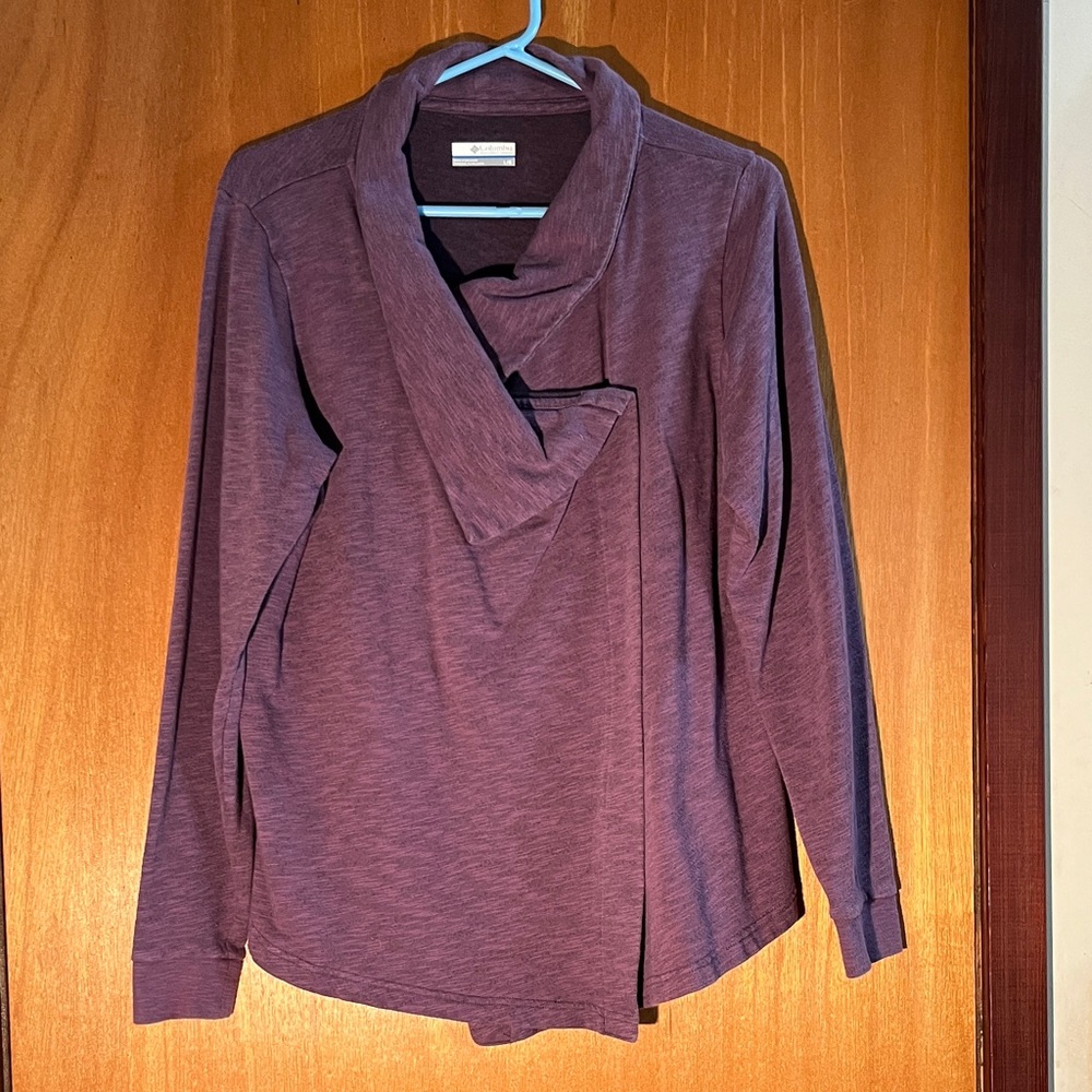 Colombia Heathered Purple Downtime Wrap Style Jacket - Size L